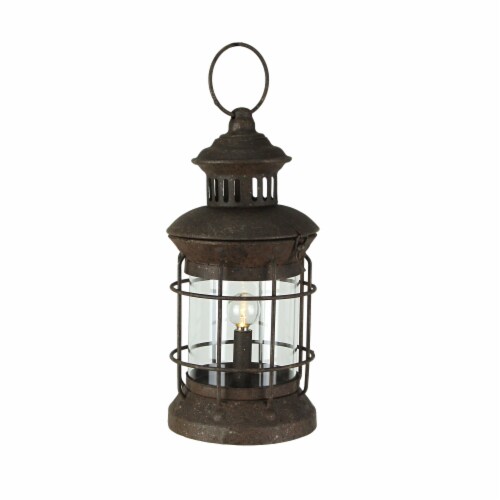 Rustic Battery Operated LED Lantern Decorative Accent Light Home Patio  Decor, One Size - Kroger