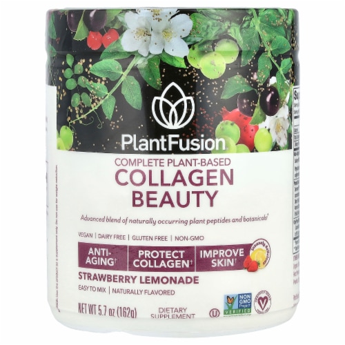 PlantFusion Complete Collagen Beauty Strawberry Lemonade Perspective: front