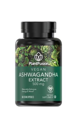 PlantFusion® Vegan Ashwagandha Extract 500 mg Perspective: front