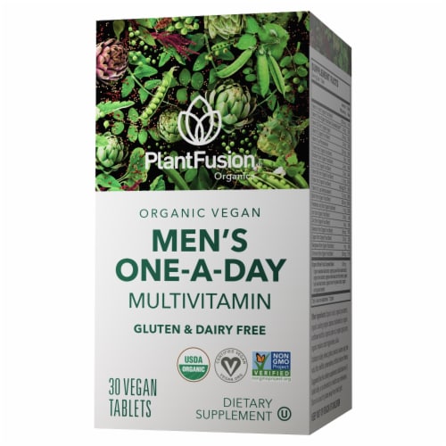 Plantfusion® Men's Organic One-A-Day Multivitamin Perspective: front