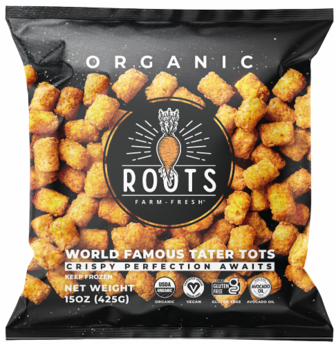 Roots Farm Fresh World Famous Tater Tots Perspective: front