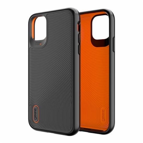 Gear4 iPhone 11 Phone Case - Black/Orange Perspective: front