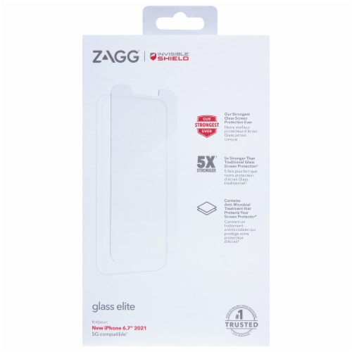 ZAGG® InvisibleShield Glass Elite Phone Screen Protection for iPhone 6.7" 2021 Perspective: front