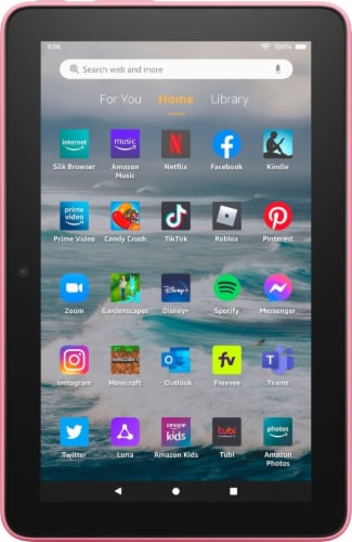 Amazon - Fire 7 Tablet, 7” display, 16 GB, Perspective: front