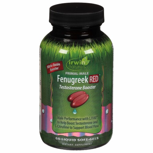 Irwin Naturals Fenugreek RED Dietary Supplement Perspective: front
