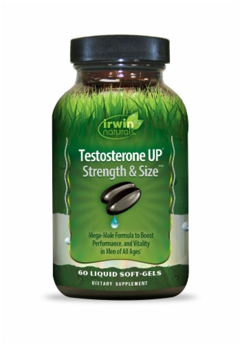 Irwin Naturals® Testosterone Up Strength & Size™ Liquid Soft Gels Perspective: front