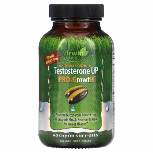 Irwin Naturals® Testosterone UP Pro-GrowtH™ Liquid Soft-Gels Perspective: front