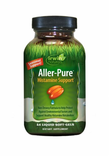 Irwin Naturals Aller-Pure® Histamine Support Liquid Soft Gels Perspective: front