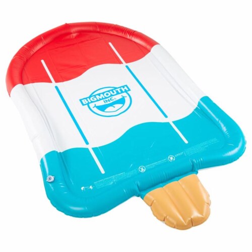 Bigmouth 8085156 Blue, Red & White PVC Inflatable Ice Pop Splash Sprinkler Perspective: front