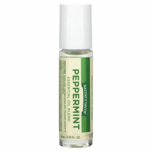 Nature's Truth  Peppermint Essential Oil Blend Roll-On Perspective: front