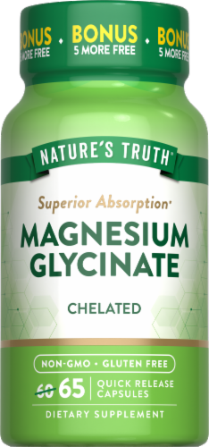Nature's Truth® Magnesium Glycinate Quick-Release Capsules 665 Mg Perspective: front