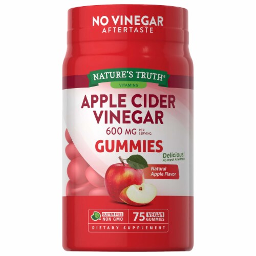 Nature's Truth Apple Cider Vinegar Gummies 600mg Perspective: front