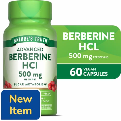 Nature’s Truth Berberine 60 Veggie Capsules Perspective: front