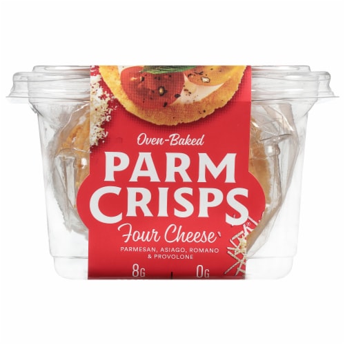 ParmCrisps® Gluten Free Oven-Baked Four Cheese Snacks Perspective: front