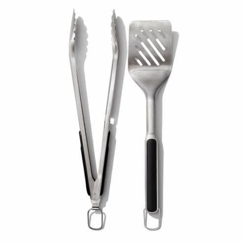 OXO Softworks® Grilling Turner & Tong Set Perspective: front