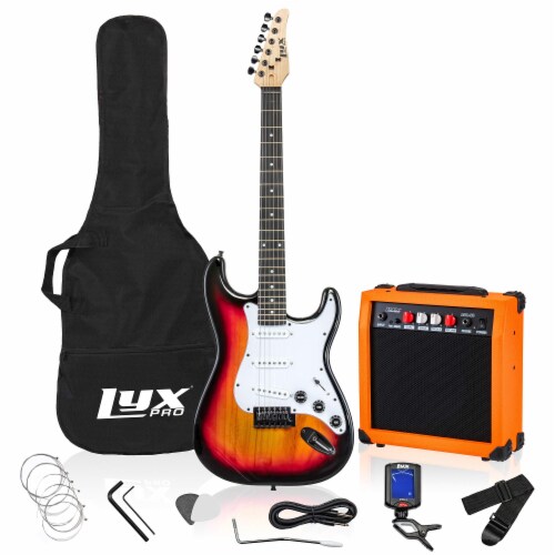 LyxPro Electric Guitar Kit 39 Electric Guitar with Amp Electric GuitarS Accessories 1 Pick n Save