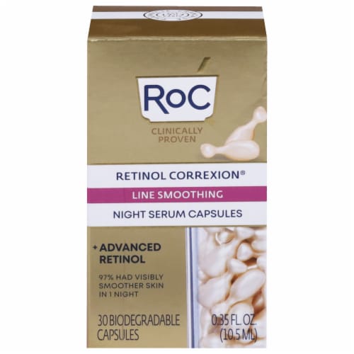 RoC Retinol Correxion Line Smoothing Night Serum Capsules Perspective: front