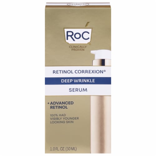 RoC® Retinol Correxion Deep Wrinkle Facial Serum Perspective: front