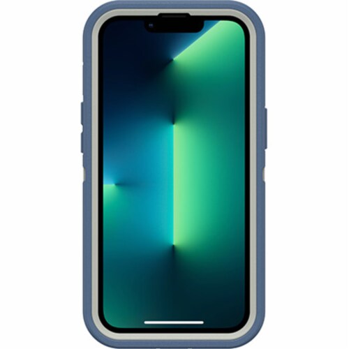 OtterBox Defender Series iPhone 13 Pro Phone Case - Fort Blue Perspective: front