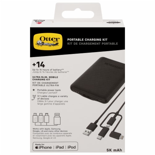 OttorBox Portable Charging Kit Power Bank Perspective: front
