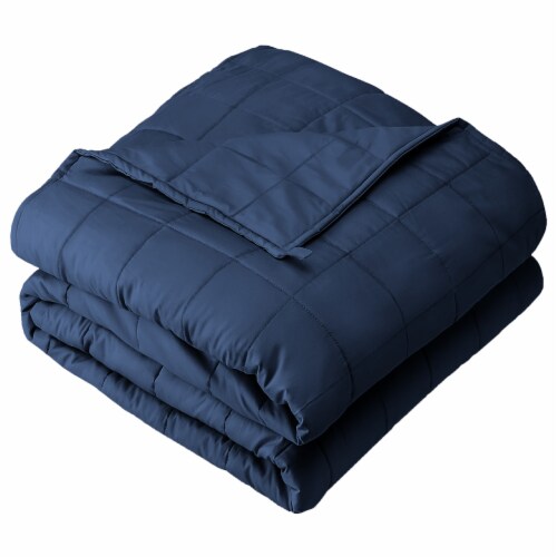 Bare Home Weighted Blanket 48 x 72 12 lbs Cotton Dark Blue 48 x 72 12 lbs Fry s Food Stores