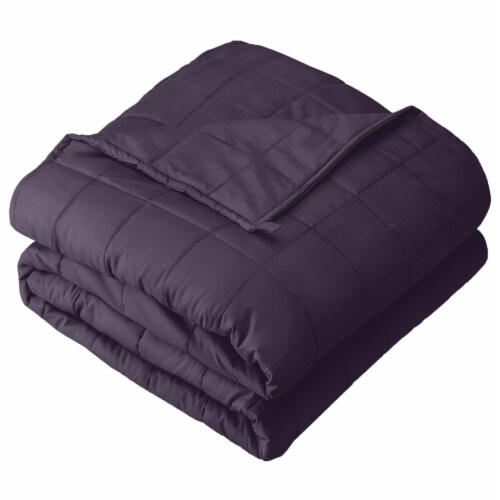 Bare Home Weighted Blanket 48 x 72 15 lbs Cotton Eggplant 48 x 72 15 lbs Fry s Food Stores