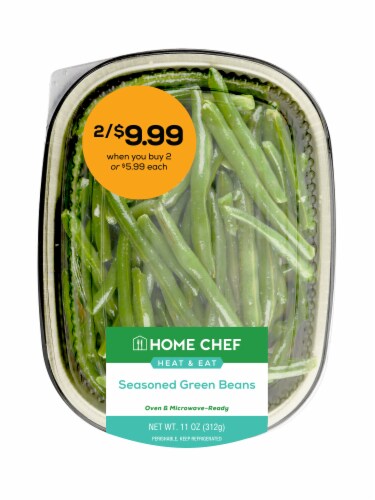 Home Chef Heat & Eat Seasoned Green Beans Perspective: front