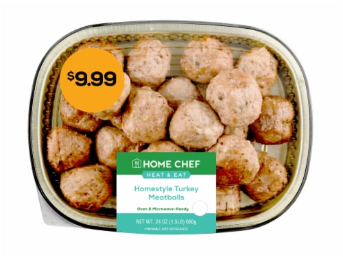 Home Chef Heat & Eat Homestyle Turkey Meatballs Perspective: front