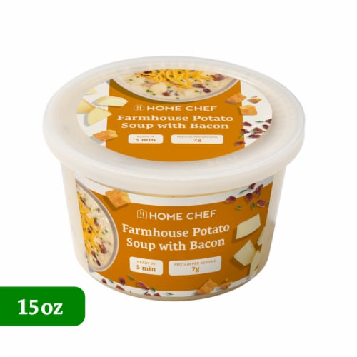Home Chef Heat and Eat Farmhouse Loaded Potato Soup Perspective: front
