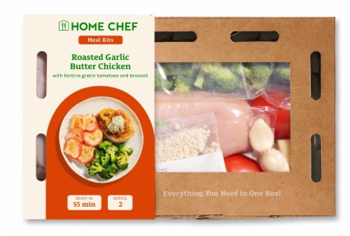 Home Chef® Meal Kit Roasted Garlic Butter Chicken Perspective: front