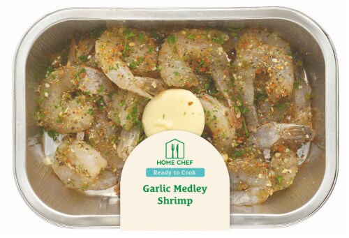 Home Chef Garlic Medley Shrimp Perspective: front