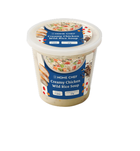 Home Chef Creamy Chicken Wild Rice Soup Perspective: front