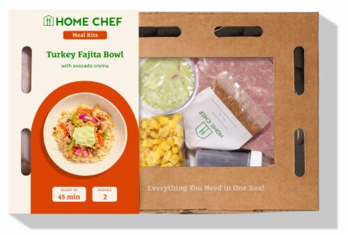 Home Chef Simple and Nutritious Turkey Fajita Bowl Meal Kit Perspective: front