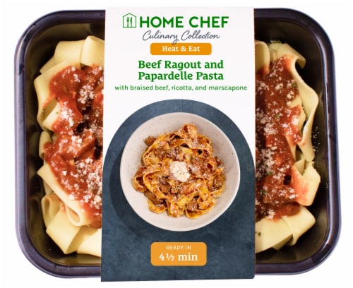 Home Chef Braised Beef Ragout With Pappardelle Perspective: front