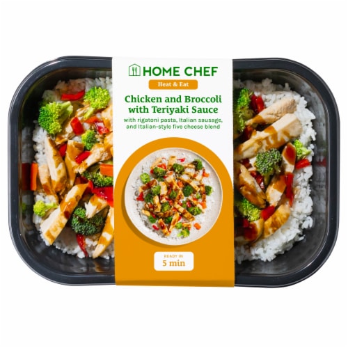 Home Chef Heat And Eat Chicken And Broccoli With Teriyaki Sauce Perspective: front