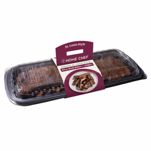 Home Chef Cold Cowboy Dry Rub Full Slab Ribs Perspective: front