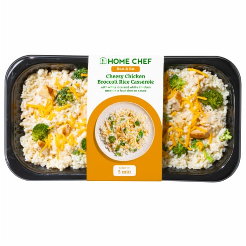 Home Chef Heat & Eat Family Meals Broccoli Cheddar Chicken Pasta Perspective: front
