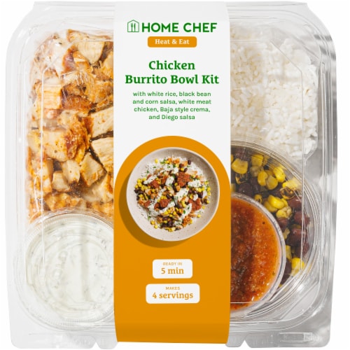 Home Chef Chicken Burrito Bowl Meal Kit Perspective: front