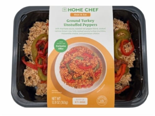 Home Chef Un-Stuffed Peppers With Ground Turkey Perspective: front