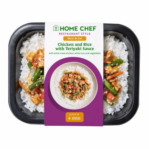 Home Chef Chicken Teriyaki With Rice Perspective: front