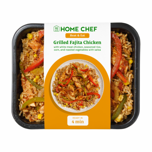 Home Chef Chicken Fajita with Rice Perspective: front
