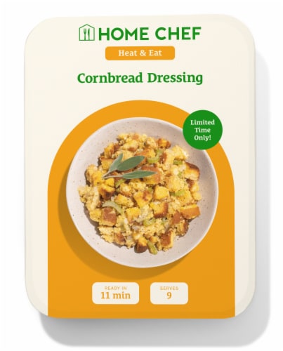 Home Chef Corn Bread Dressing Perspective: front