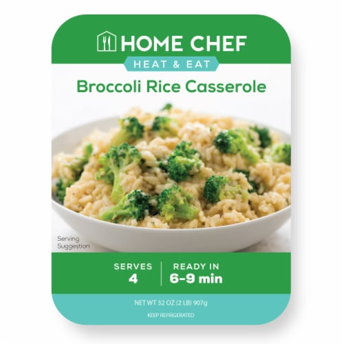 Home Chef Broccoli Rice Casserole Perspective: front