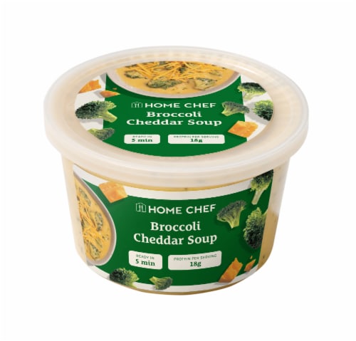Home Chef Heat & Eat Broccoli Cheddar Soup Perspective: front