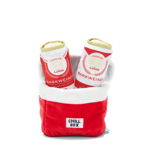 BARK Bite Lite Cooler Plush Dog Toy Perspective: front