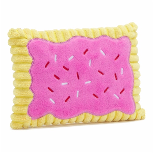 Bark ToasterPoodle Breakfast Pastry Dog Toy - Pink Perspective: front