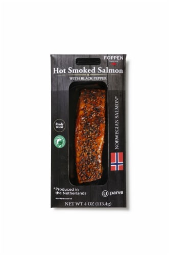 Foppen Hot Smoked Salmon with Black Pepper Perspective: front