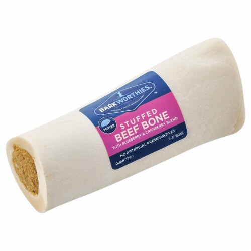 Barkworthies 840139122774 5 6 in. Dog Shin Bone Stuffed Dog Treats 1 Mariano s