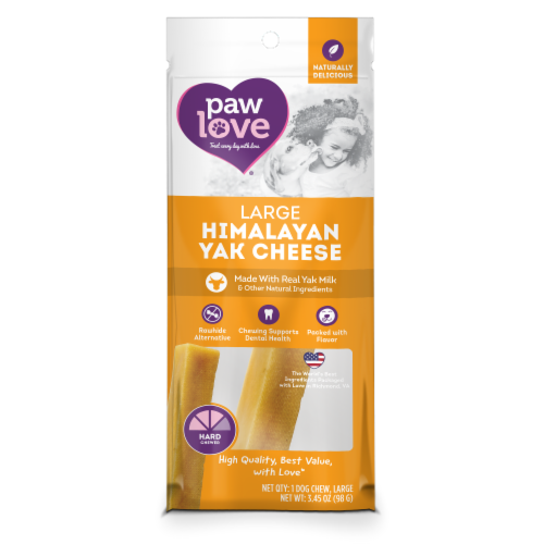 Paw Love Large Himalayan Yak Cheese Dog Chew Perspective: front