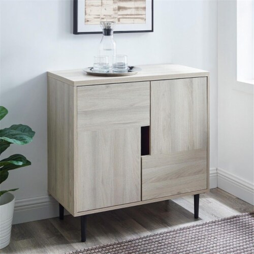 Addison 30 Modern Accent Cabinet Birch Magenta Interior 1 Kroger